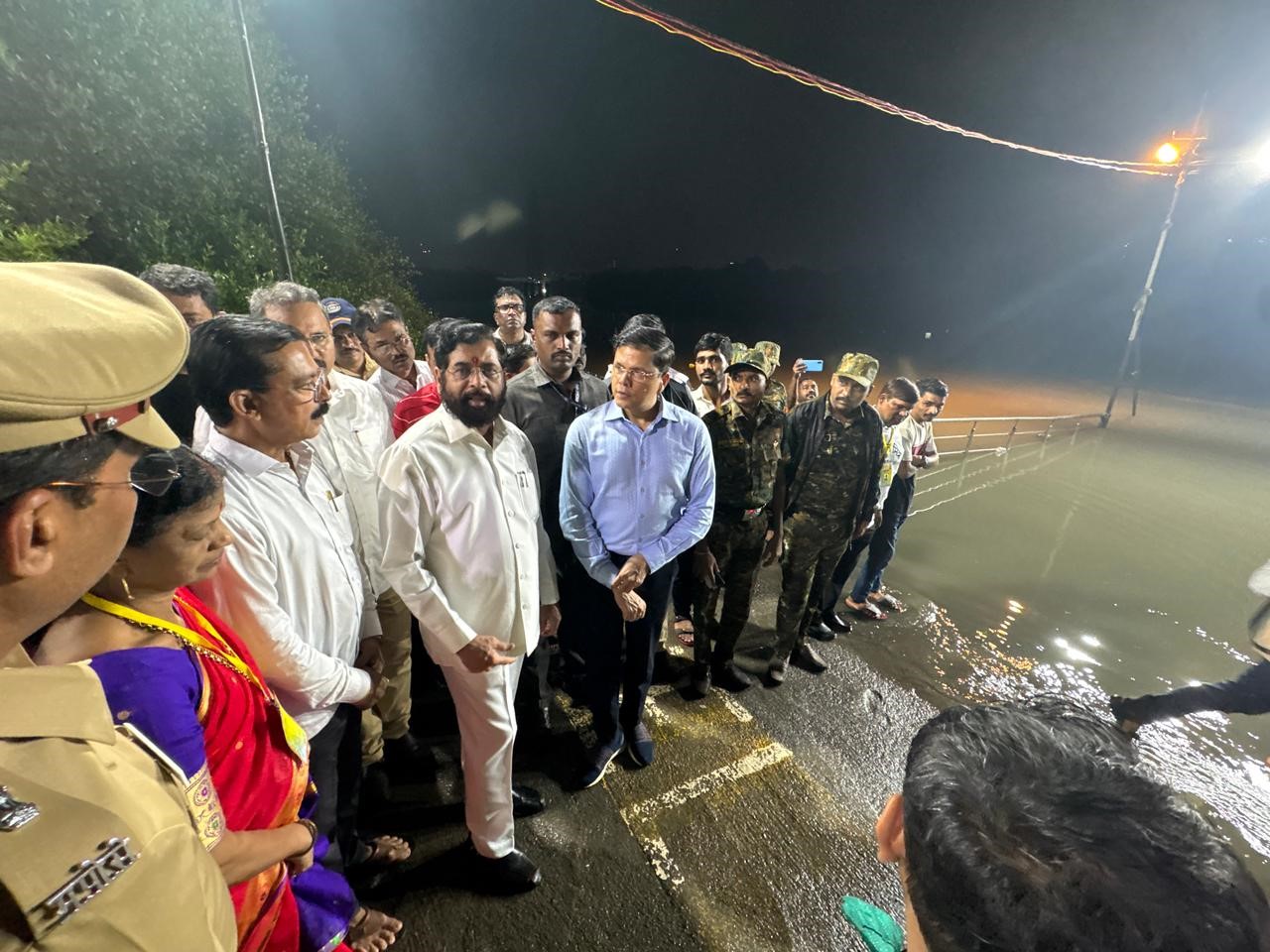DCM shinde inspected Ghat in Thane