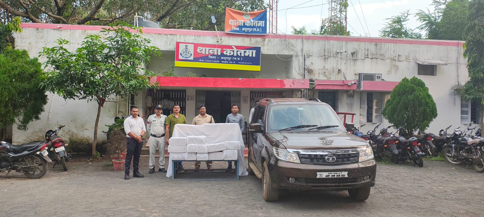 जप्त शराब आर वाहन