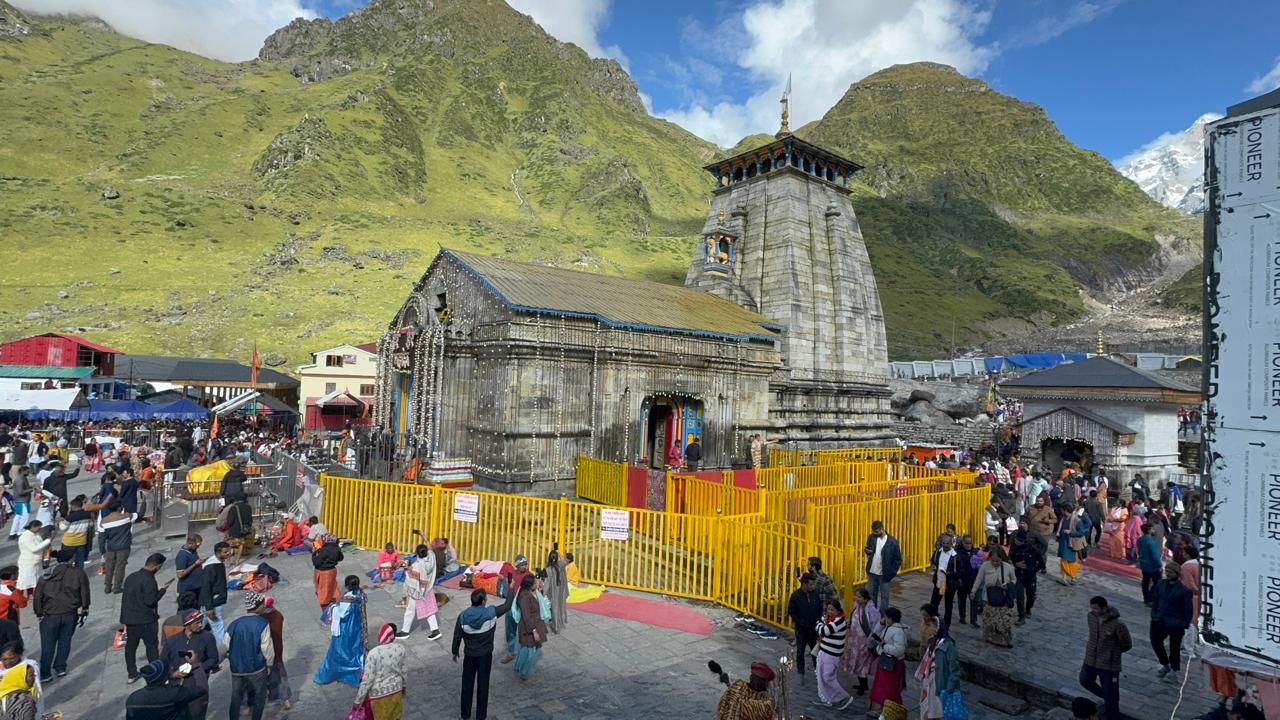 केदारनाथ मंदिर।