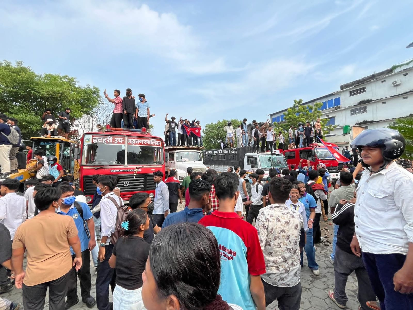 अररिया फोटो:बॉर्डर पर प्रदर्शन