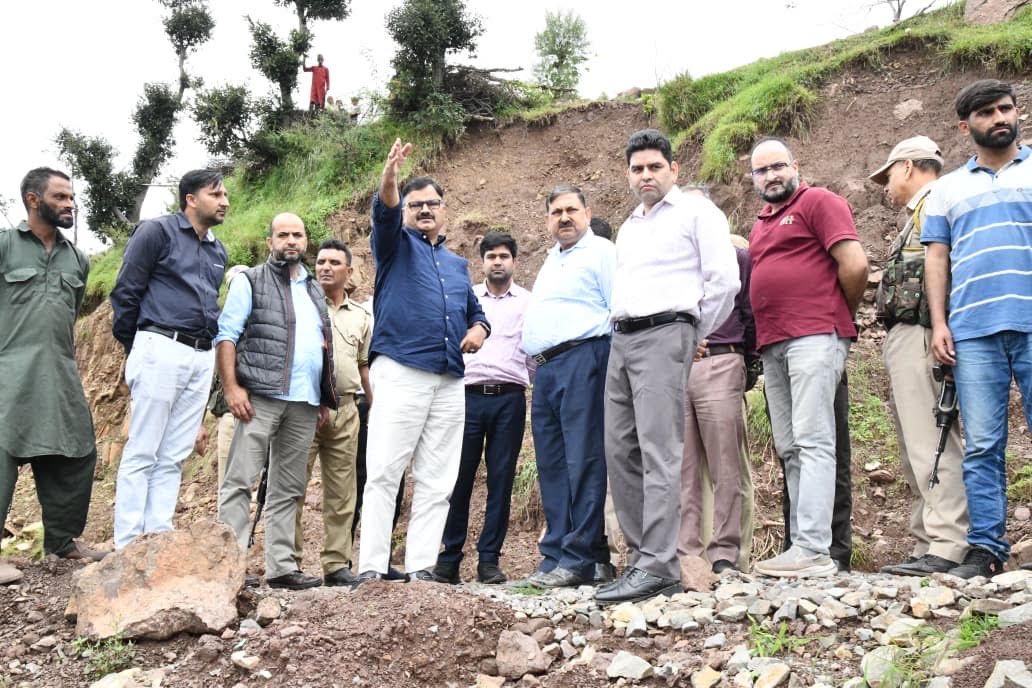 Rana visited landslide affected village Kalaban in Mendhar, gave instructions for immediate relief