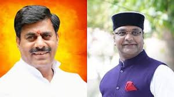 खेल एवं युवा कल्याण मंत्री विश्वास सारंग और हुजूर से भाजपा विधायक रामेश्वर शर्मा