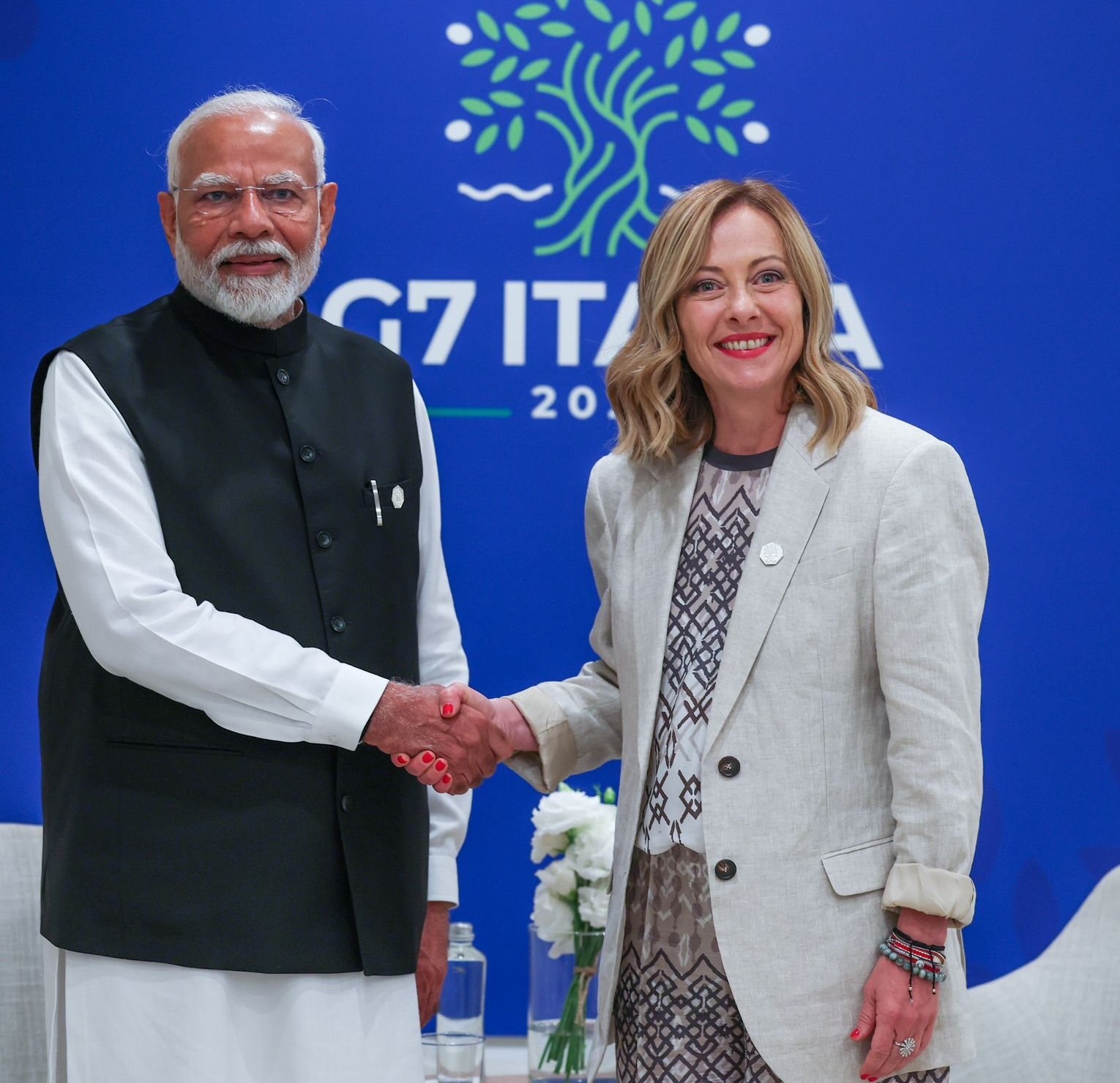 प्रधानमंत्री मोदी और इटली की प्रधानमंत्री जार्जिया मेलोनी (Modi-Meloni)