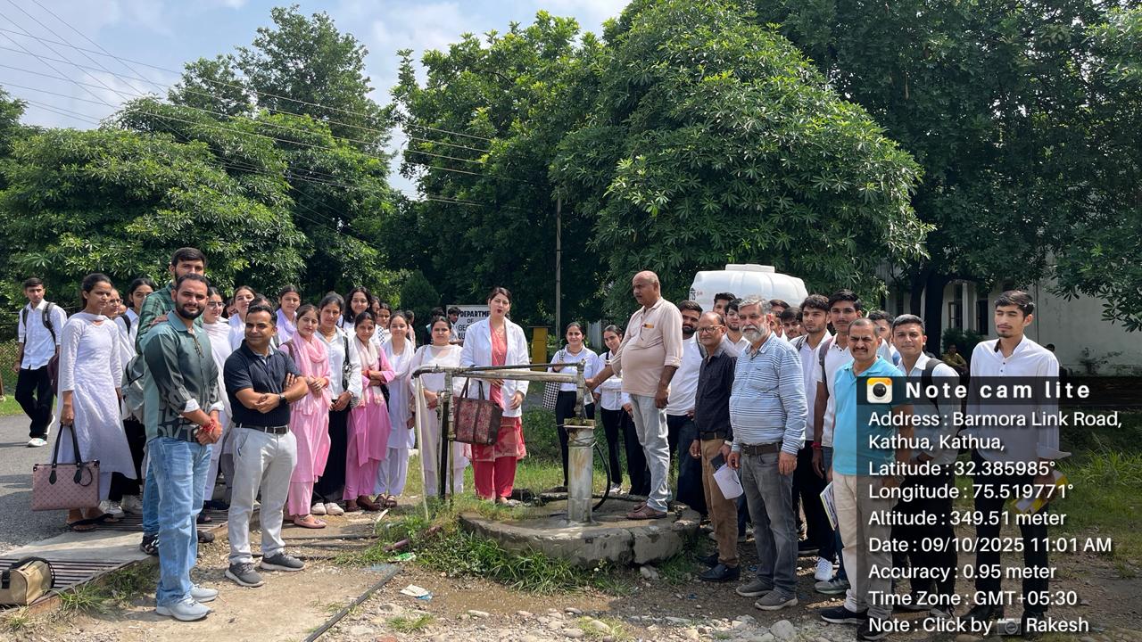 Water quality testing program- Borewell water of college and hostel premises was tested