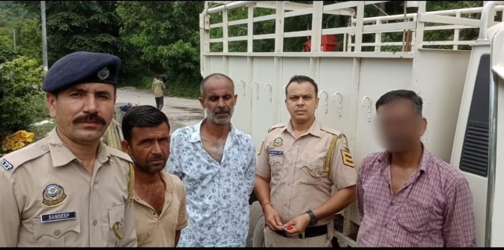 रेणुका पुलिस ने 1. 17 ग्राम चिट्टे के साथ पकड़ा वाहन चालक