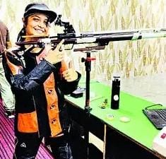 निशानेबाज श्रद्धा रस्तोगी।