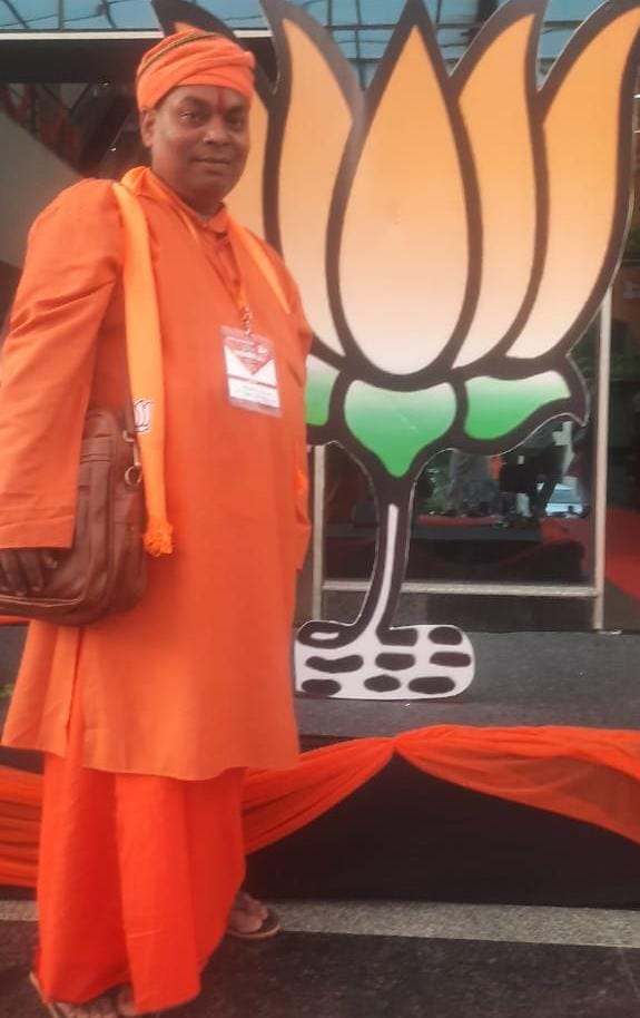 अलीनगर (दरभंगा): भाजपा नेता माधव झा आजाद। अलीनगर (दरभंगा): भाजपा नेता माधव झा आजाद।
