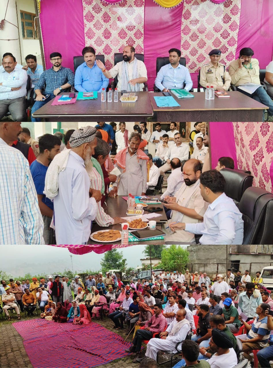 Basohli MLA organized a public grievance redressal camp in Jandrali Basohli MLA organized a public grievance redressal camp in Jandrali
