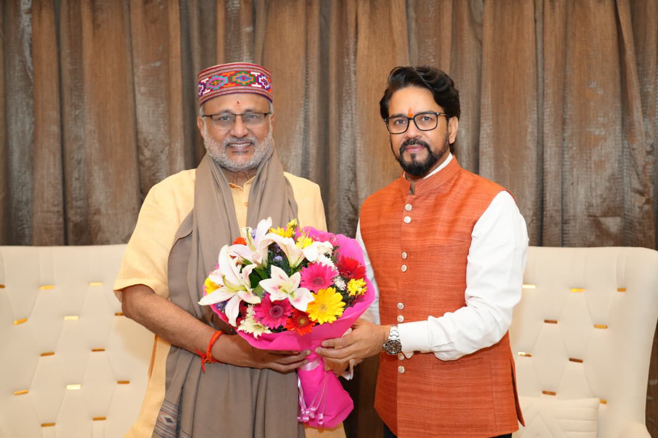 उपराष्ट्रपति के सफल, उज्ज्वल व प्रभावी कार्यकाल के लिए अनुराग ठाकुर ने अपनी शुभकामनाएं प्रेषित कीं। उपराष्ट्रपति के सफल, उज्ज्वल व प्रभावी कार्यकाल के लिए अनुराग ठाकुर ने अपनी शुभकामनाएं प्रेषित कीं।