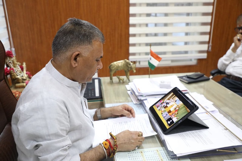 मंत्री इन्दर सिंह परमार ने मिसाल : नेतृत्व क्षमता कार्यक्रम को किया वर्चुअली संबोधित
