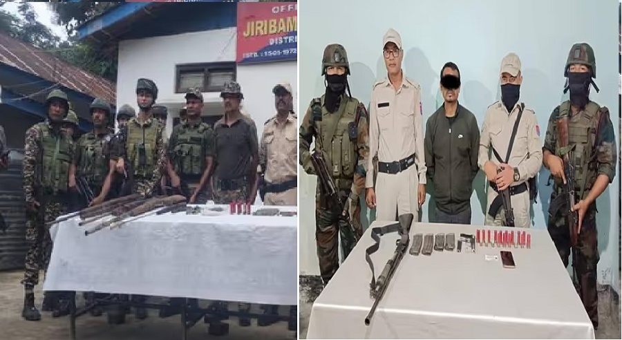 मणिपुर में गिरफ्तार केवाईकेएल का कैडर एवं बरामद हथियार और गोला-बारूद का जखीरा मणिपुर में गिरफ्तार केवाईकेएल का कैडर एवं बरामद हथियार और गोला-बारूद का जखीरा