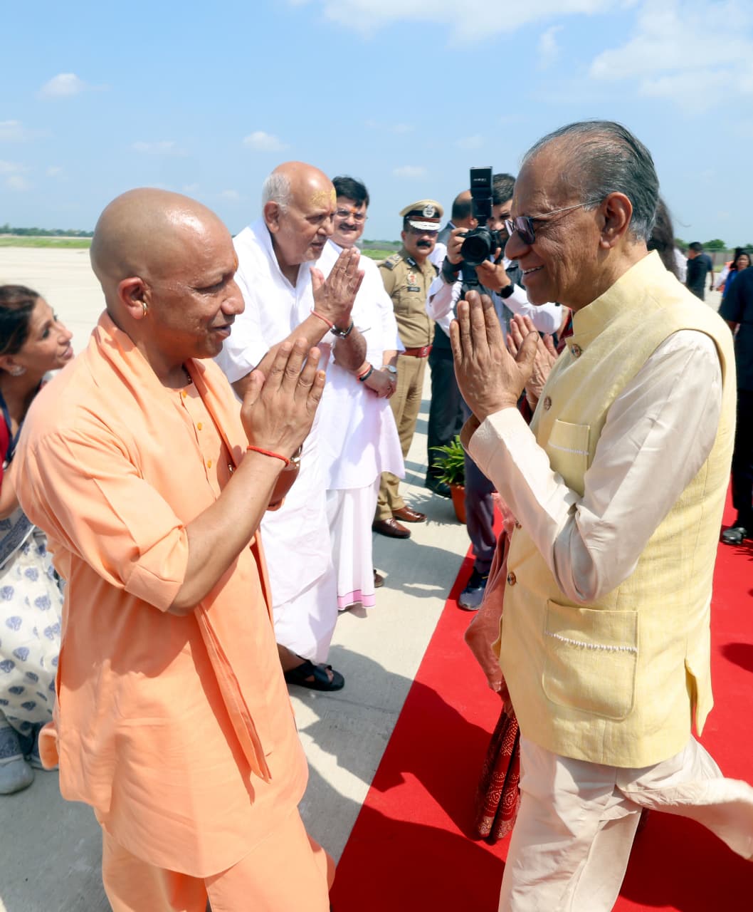 मुख्यमंत्री द्वारा मॉरीशस प्रधानमंत्री का स्वागत