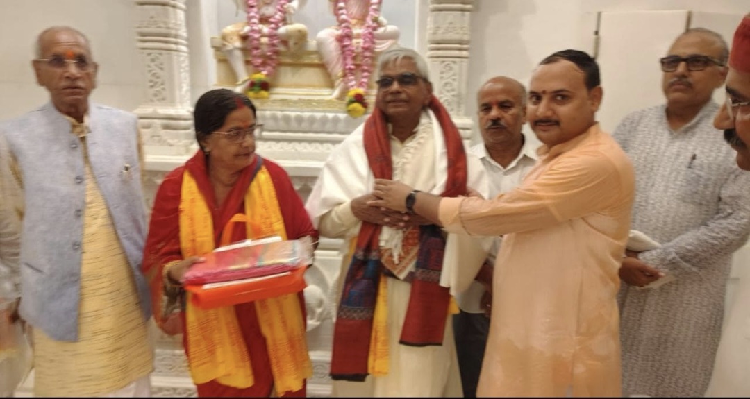 श्रीराम मंदिर ट्रस्ट के नए सदस्य कृष्णमोहन का हुआ स्वागत