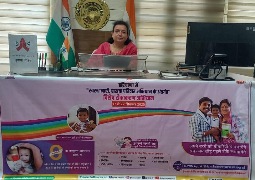 सोमवार को झज्जर में आयोजित प्रेस वार्ता में अभियान की जानकारी देती जिला सिविल सर्जन डॉक्टर जयमाला।