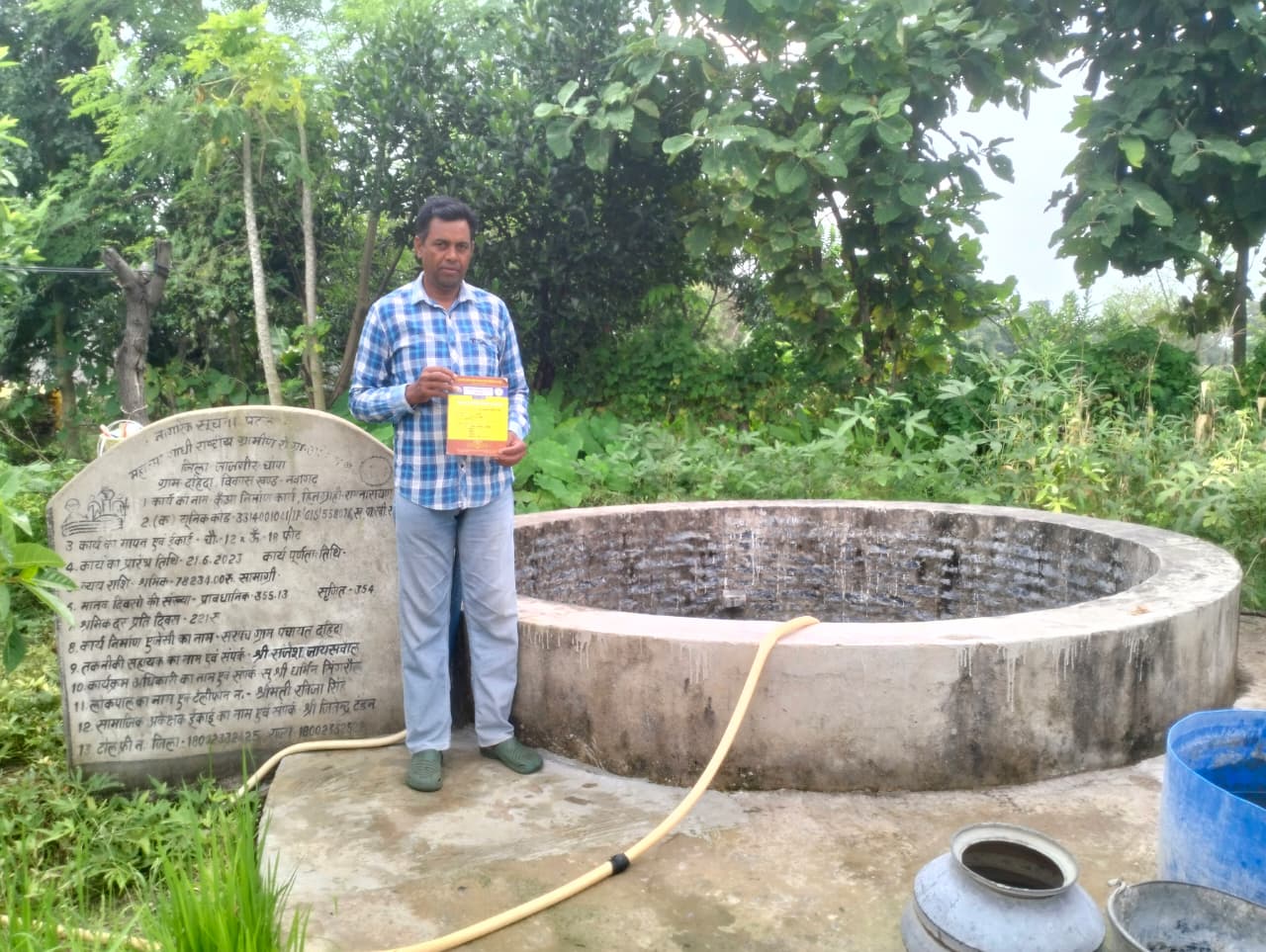 मनरेगा से कुएं के निर्माण से मिली राहत, अब रामनारायण के खेतों में लहलहा रही फसलें मनरेगा से कुएं के निर्माण से मिली राहत, अब रामनारायण के खेतों में लहलहा रही फसलें