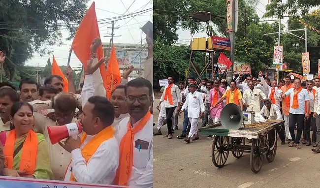 सड़कों पर उतरे किसान सड़कों पर उतरे किसान