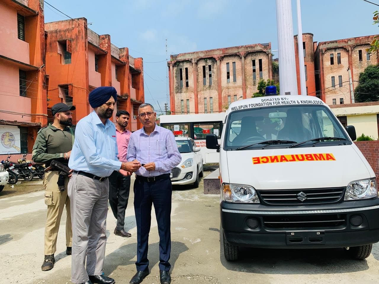 DC Kathua dedicated ambulance to the people under CSR DC Kathua dedicated ambulance to the people under CSR