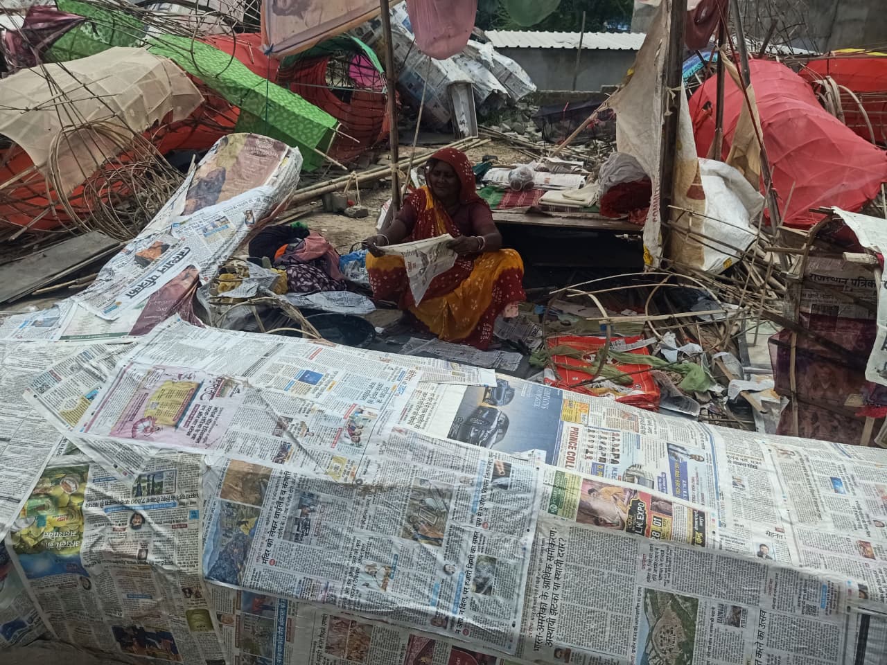 राजधानी जयपुर में रावण के पुतले लेने लगे आकार