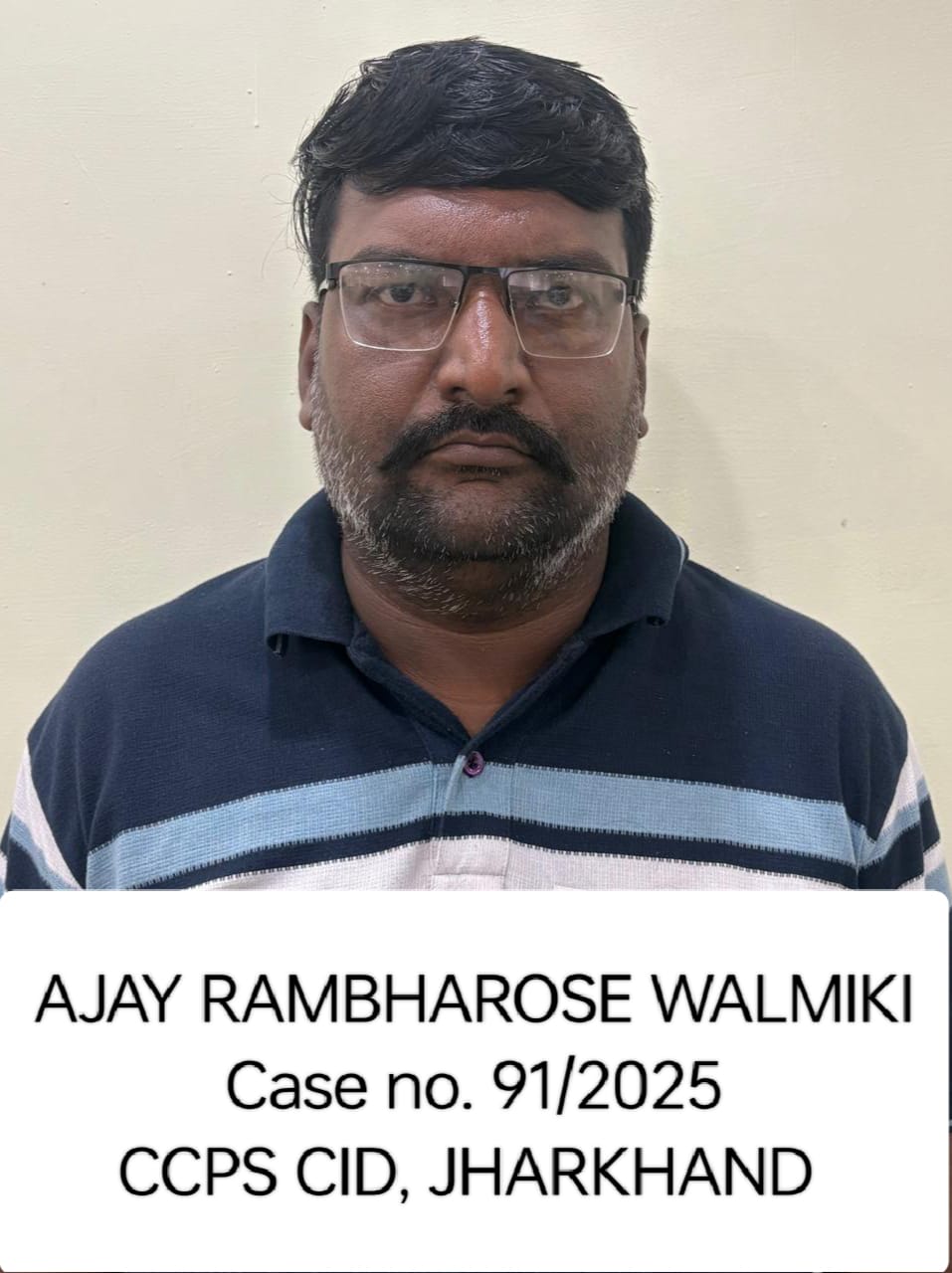 गिरफ्तार आरोपित की तस्वीर
