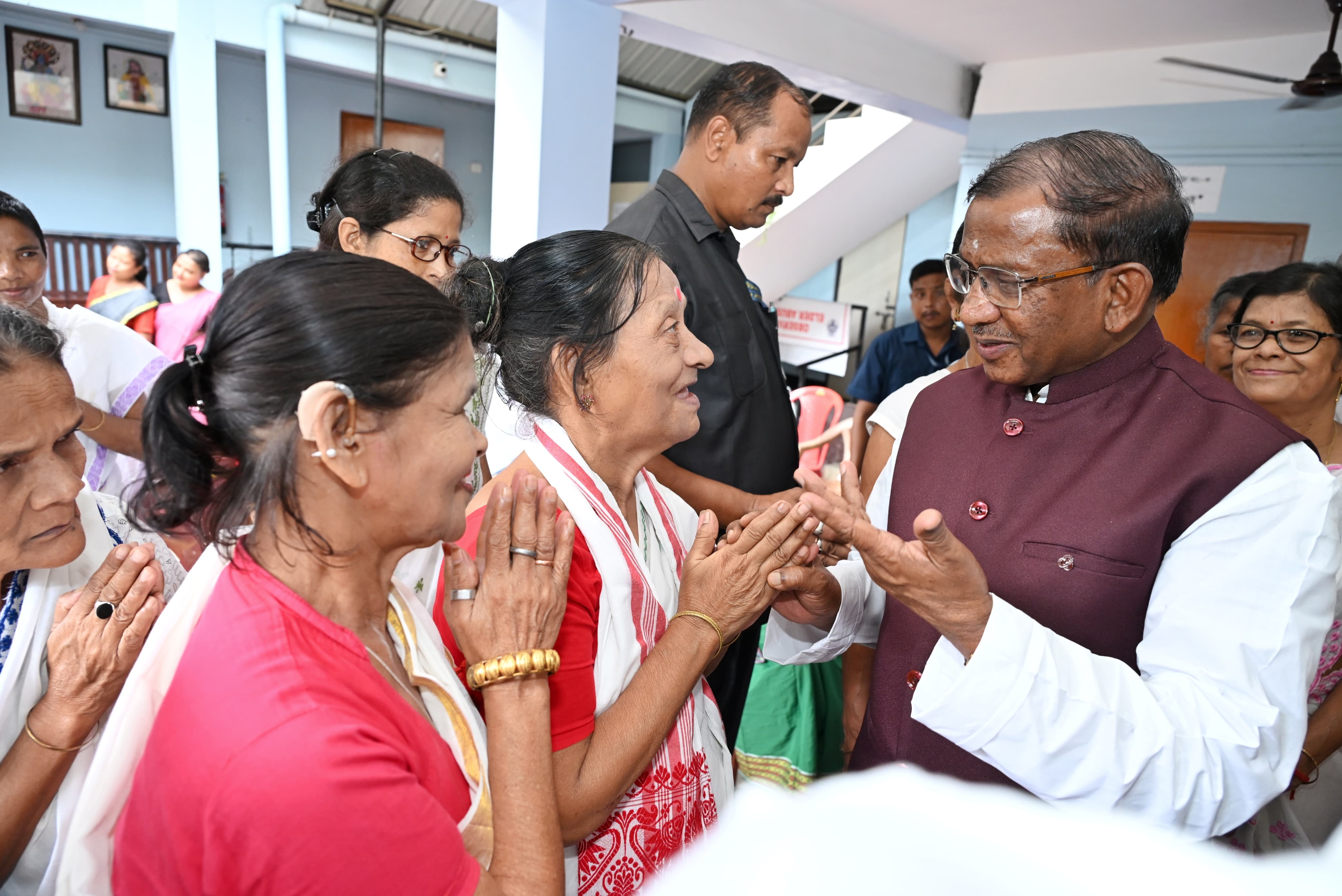 Governor Laxman Prasad Acharya Visiting 'Seneh' Old Age Home on PM Modi’s Birthday.