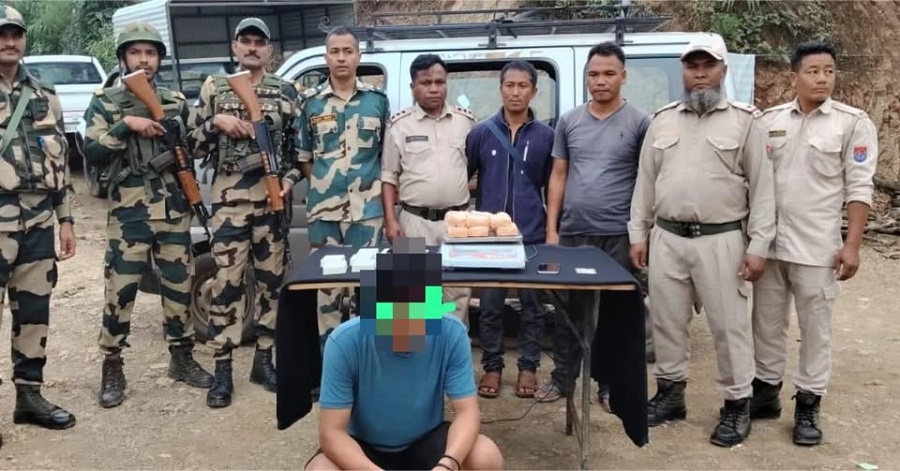 मणिपुरः ब्राउन शुगर के साथ गिरफ्तार तस्कर