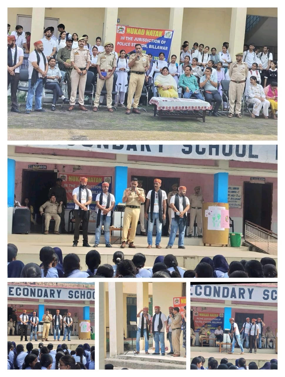 Awareness about drug abuse was created through street plays.