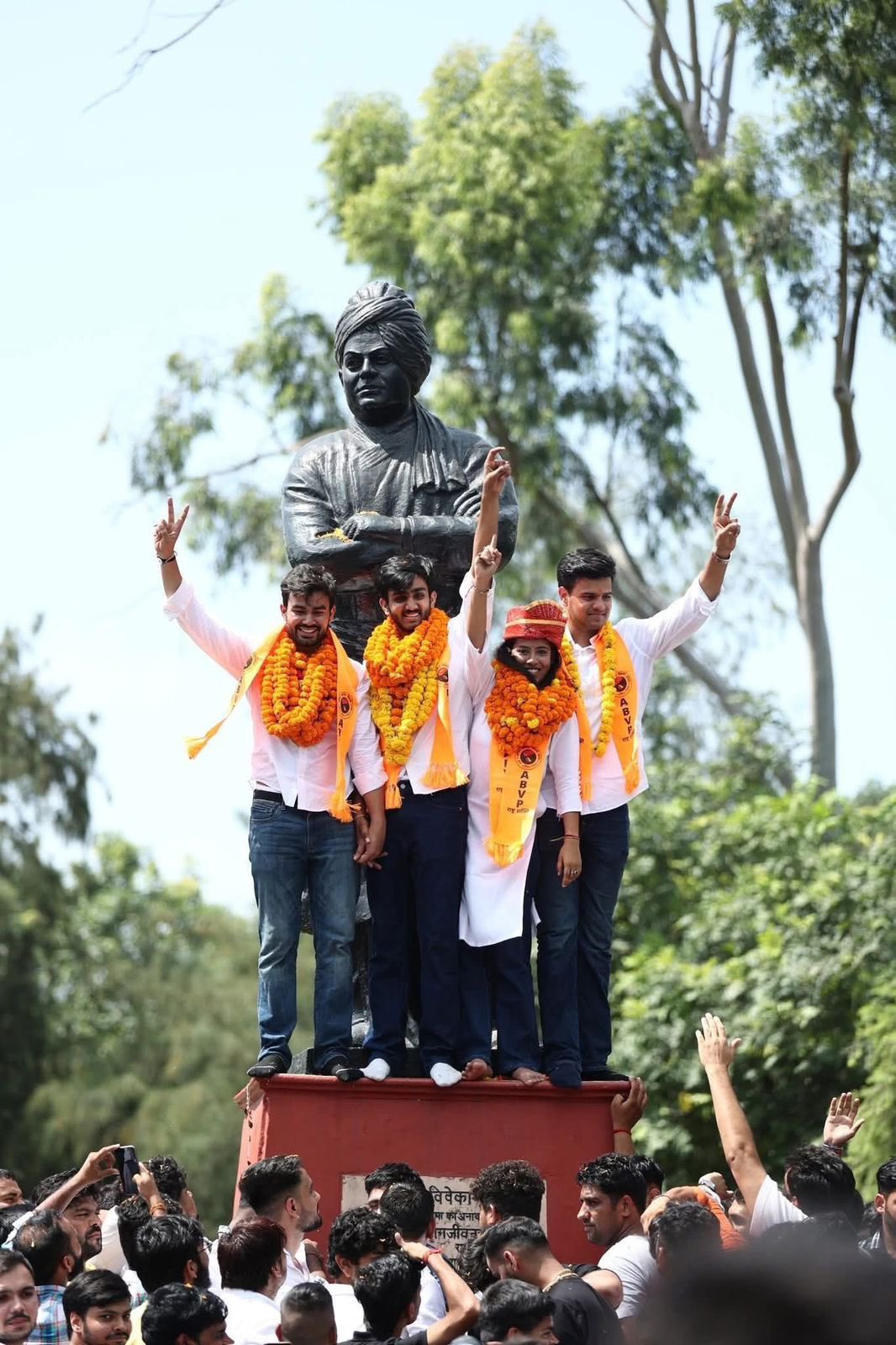 एबीवीपी उम्मीदवारों की फोटो