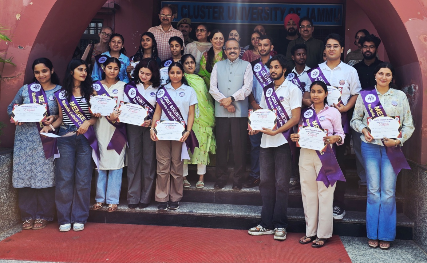क्लस्टर यूनिवर्सिटी जम्मू में स्टूडेंट्स कल्चरल काउंसिल का चुनाव सम्पन्न