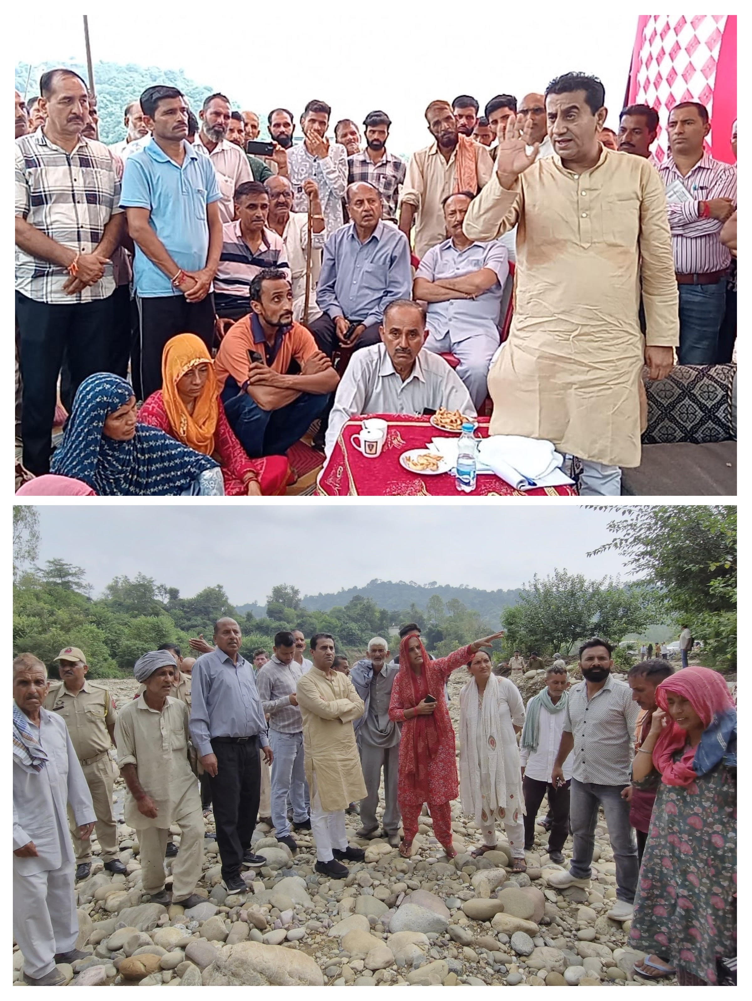 Jasrotia visits flood-affected areas, listens to public grievances, distributes ration to affected families
