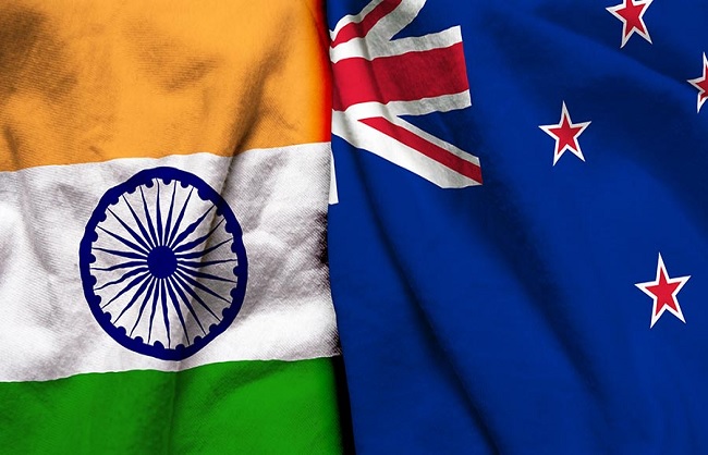 भारत-न्यूजीलैंड के लोगो का प्रतीकातमक चित्र भारत-न्यूजीलैंड के लोगो का प्रतीकातमक चित्र