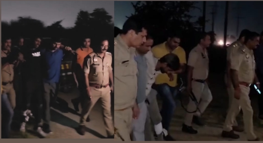 लाखों रुपए कीमत के जेवरात चोरी करने वाले एक महिला समेत तीन बदमाश पुलिस मुठभेड़ के दौरान गिरफ्तार, दो के पैर में लगी गोली
