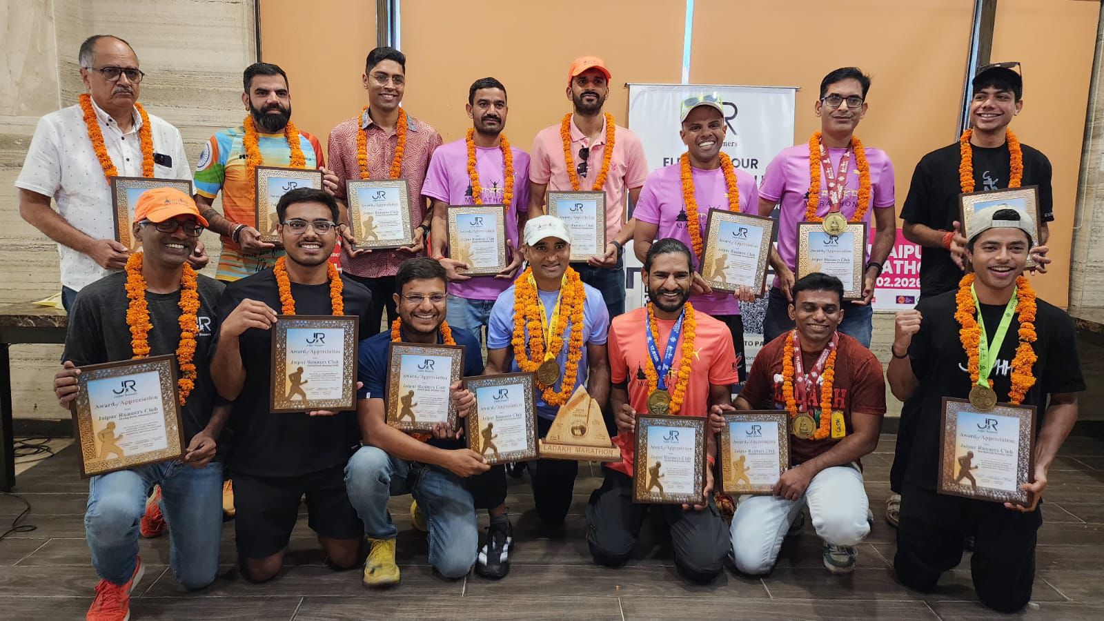 जयपुर रनर्स क्लब ने लद्दाख मैराथन रनर्स का किया सम्मान