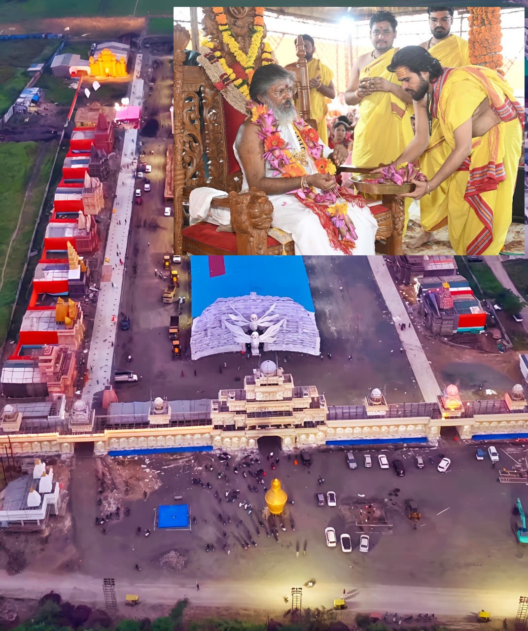 'अति विशाल नवरात्रि महामहोत्सव' के लिए इंदौर पहुंचे वसंत विजयानंद गिरिजी के विदेशी अनुयायी