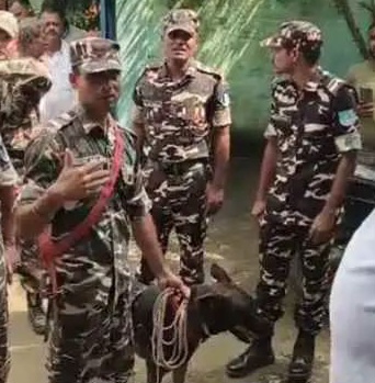 जांच में जुटे पुलिस और एसएसबी के जवान