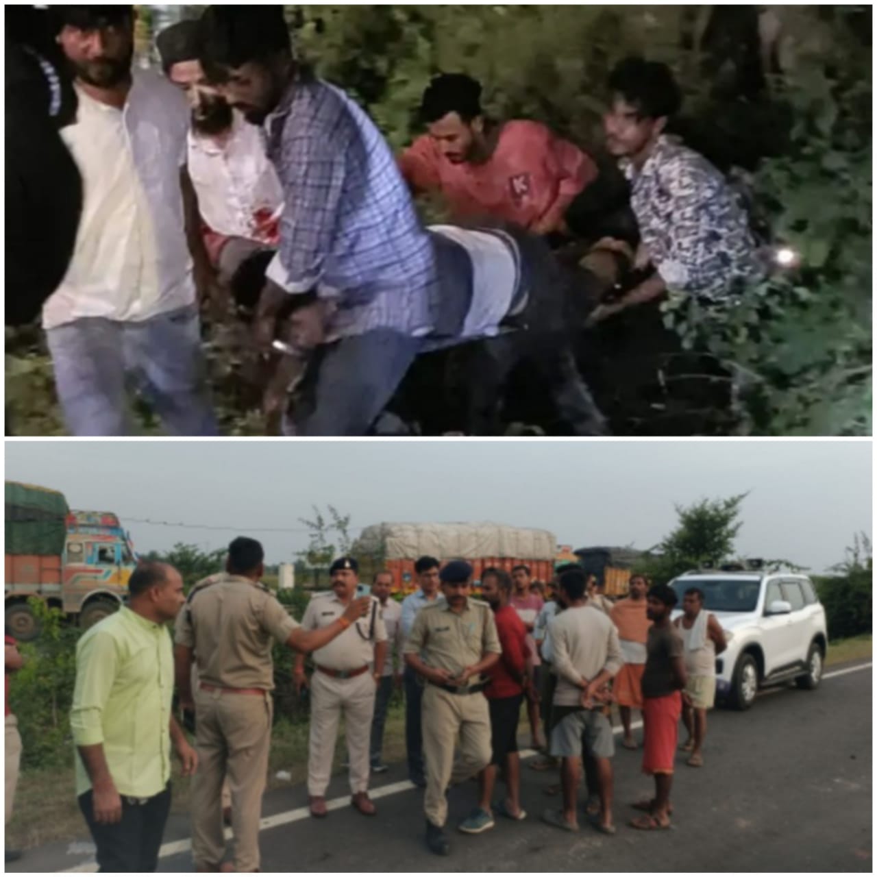 खड़े यात्रियों सहित बस को मारी टक्कर,नपा उपाध्यक्ष के बेटे की मौत सात घायल
