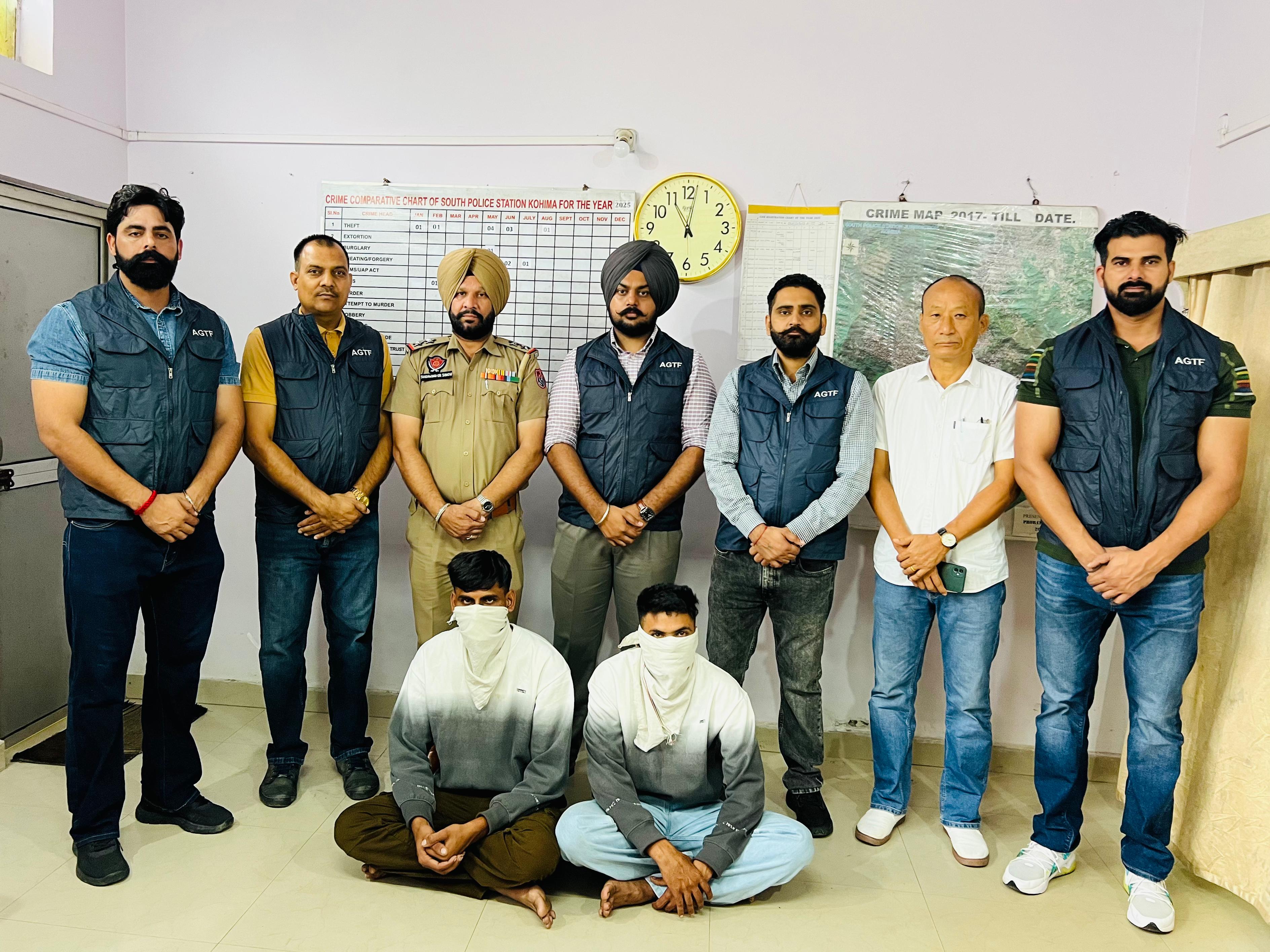 पंजाब पुलिस द्वारा नागालैंड से गिरफ्तार आराेपी