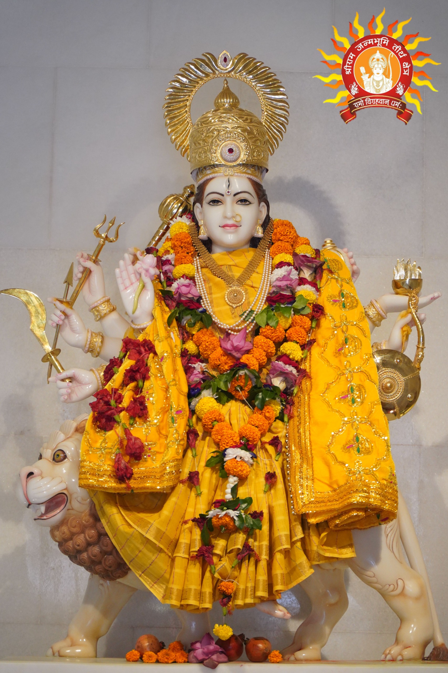 शारदीय नवरात्रि पर रामलला के दरबार में हुई  कलश की स्थापना