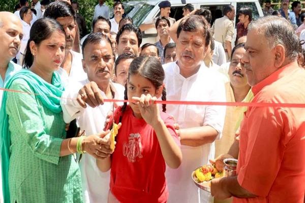 विकास कार्यों का किया भूमि पूजन एवं लोकार्पण