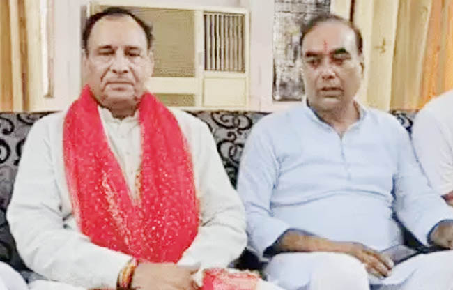सोनीपत: रेस्ट हाउस में आयोजित पत्रकार वार्ता  में बोलते हुए भाजपा प्रदेशाध्यक्ष मोहन लाल बडौली