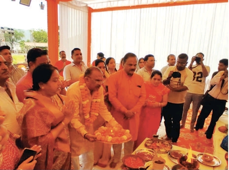 शारदीय नवरात्र का आजाद पार्क अजमेर में विधिविधान से शुभारंभ