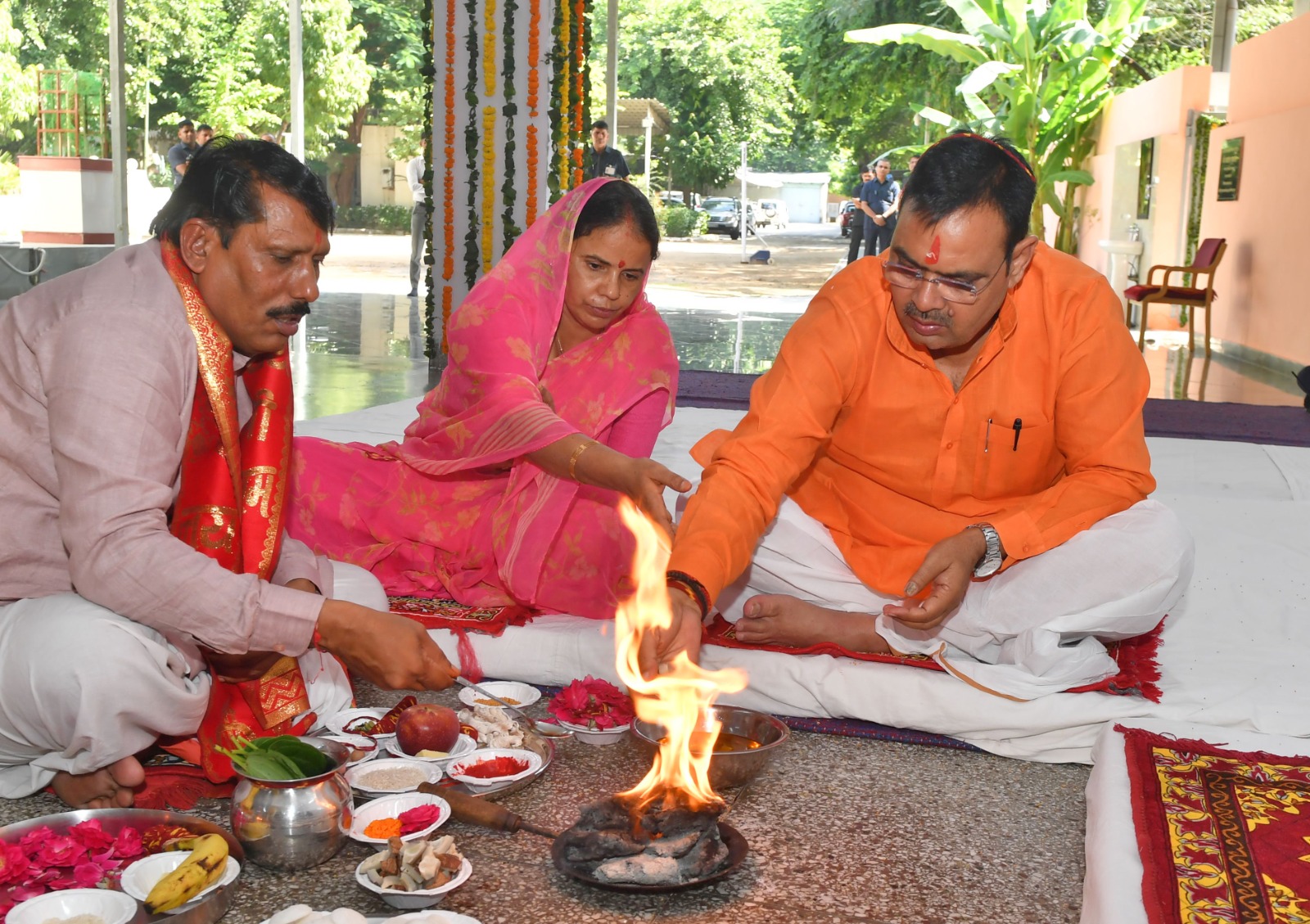 मुख्यमंत्री भजनलाल शर्मा ने नवरात्र स्थापना पर की पूजा-अर्चना