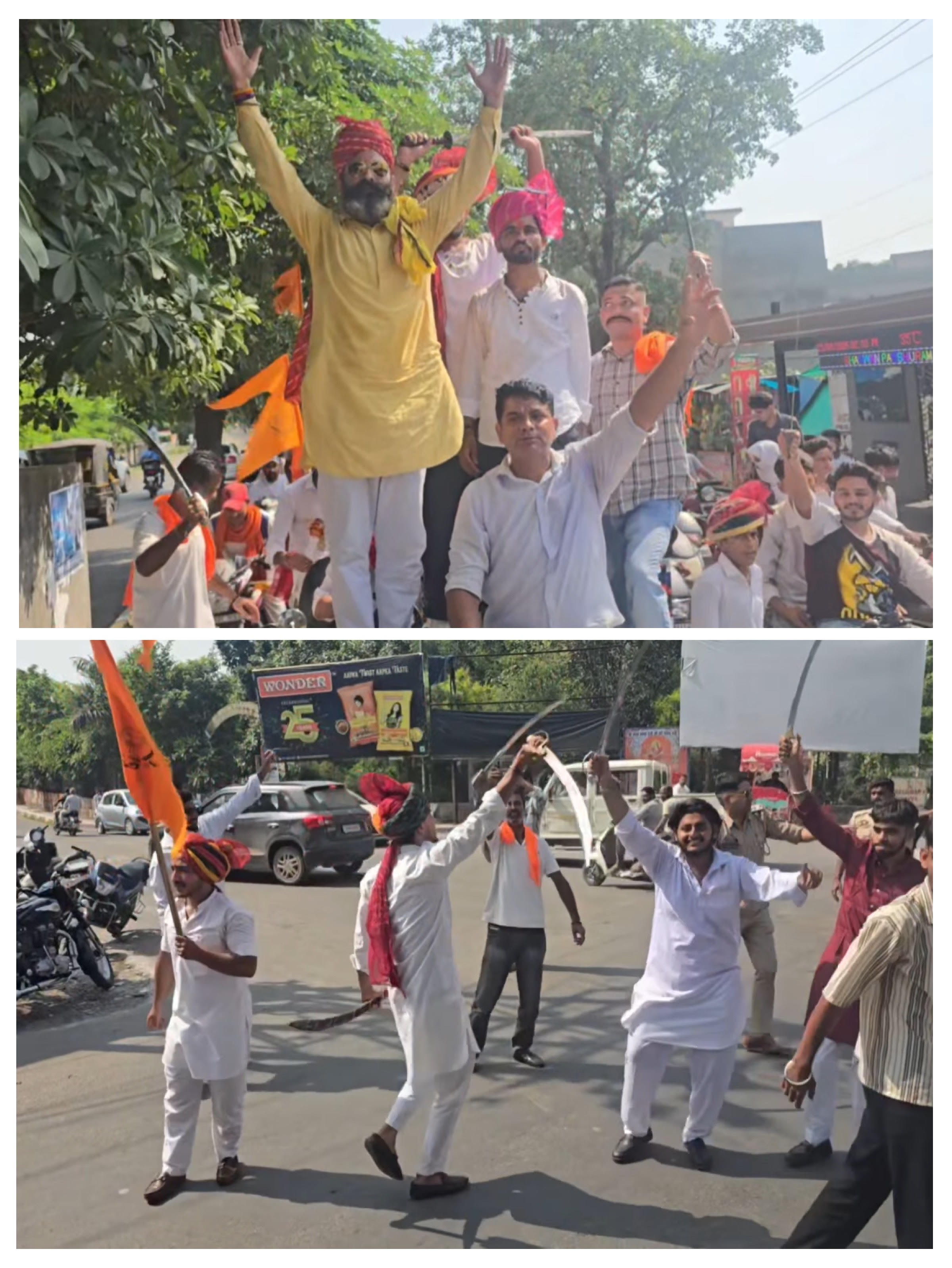 A massive rally was organised from Nagri to Lakhanpur on the 130th birth anniversary of Maharaja Hari Singh A massive rally was organised from Nagri to Lakhanpur on the 130th birth anniversary of Maharaja Hari Singh