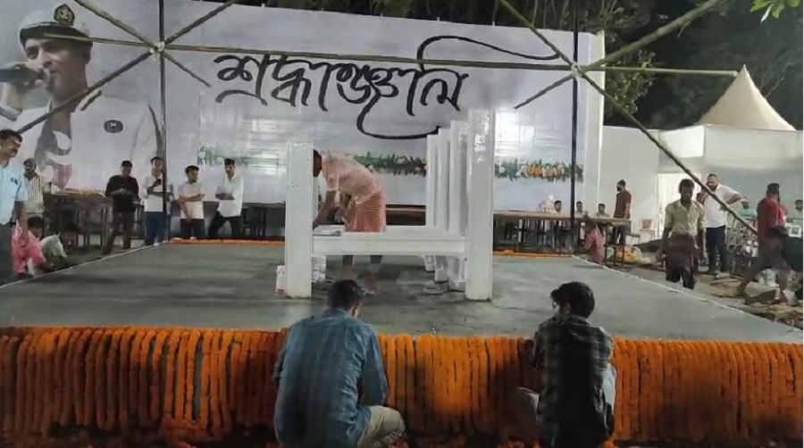 असमः गुवाहाटी के सोनापुर कमारकुची में जुबीन गर्ग के अंत्येष्टि के लिए बनकर तैयार स्थल का दृश्य असमः गुवाहाटी के सोनापुर कमारकुची में जुबीन गर्ग के अंत्येष्टि के लिए बनकर तैयार स्थल का दृश्य