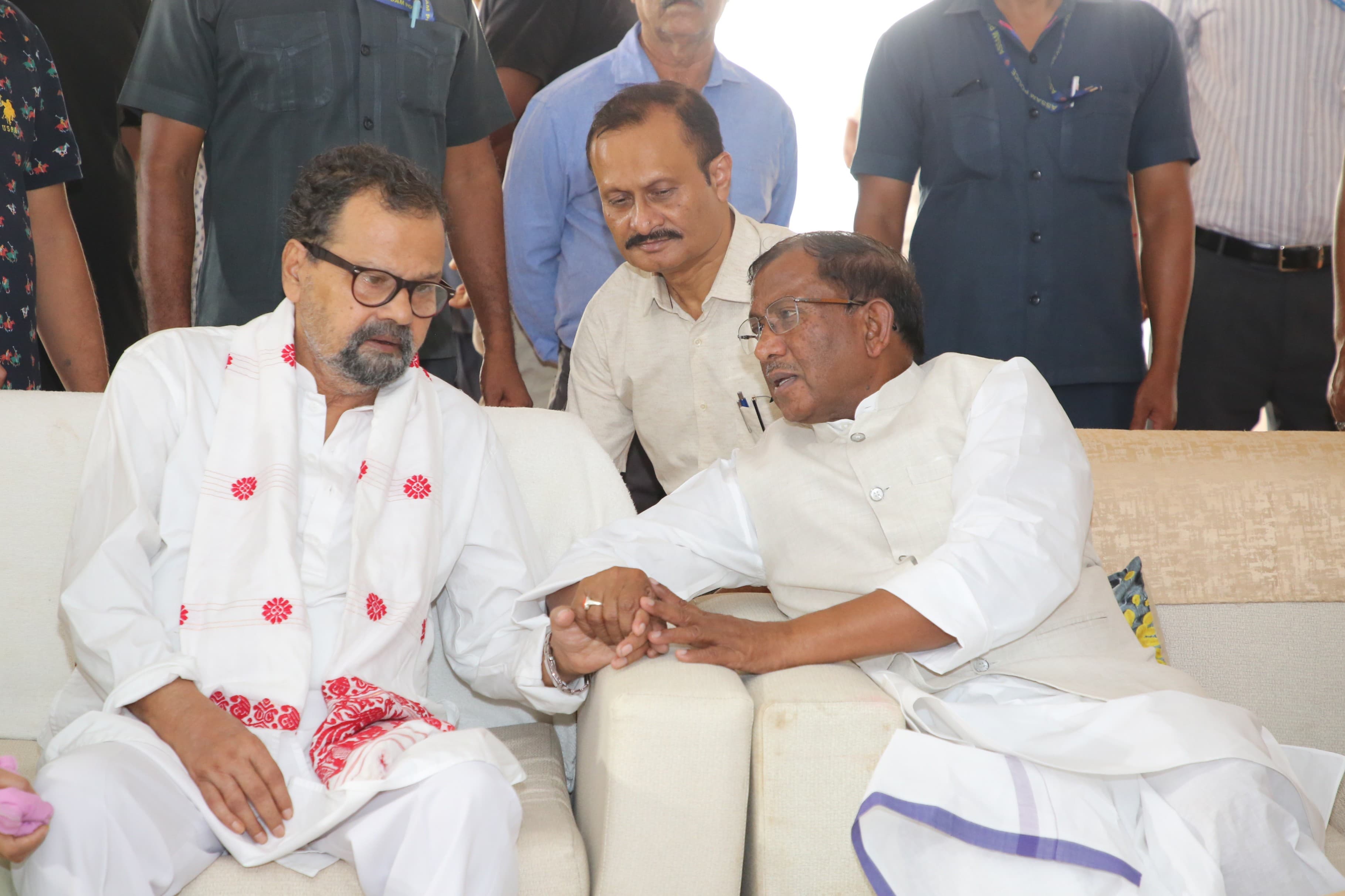 Governor Laxman Prasad Acharya Visiting Zubeen Garg’s residence to pay condolences.