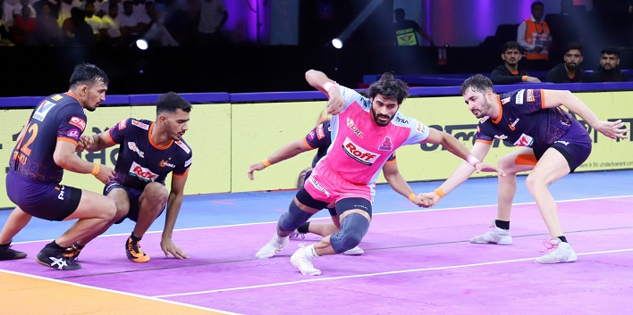 टाईब्रेकर में जयपुर पिंक पैंथर्स ने यू मुंबा को हराया टाईब्रेकर में जयपुर पिंक पैंथर्स ने यू मुंबा को हराया