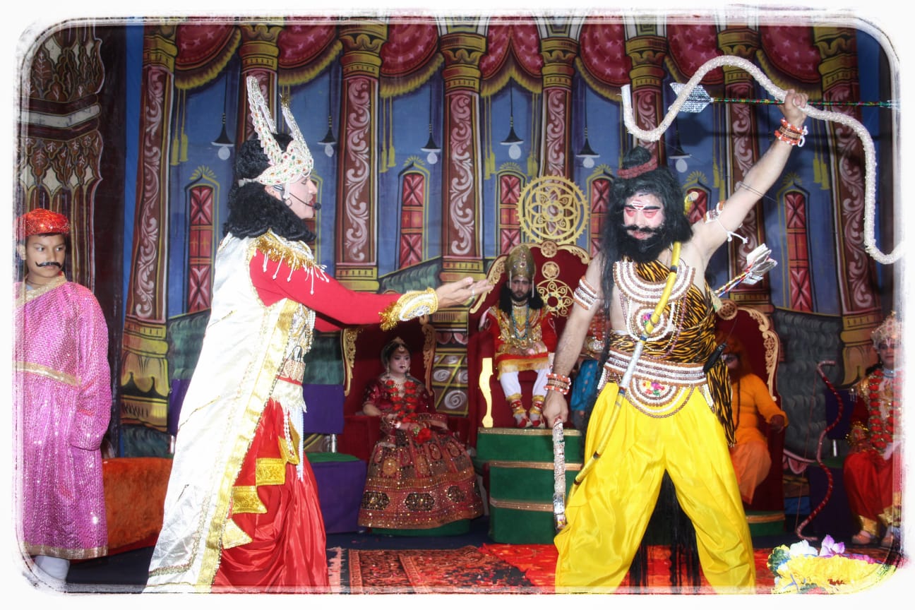 पौड़ी में रामलीला मंचन का दृश्य