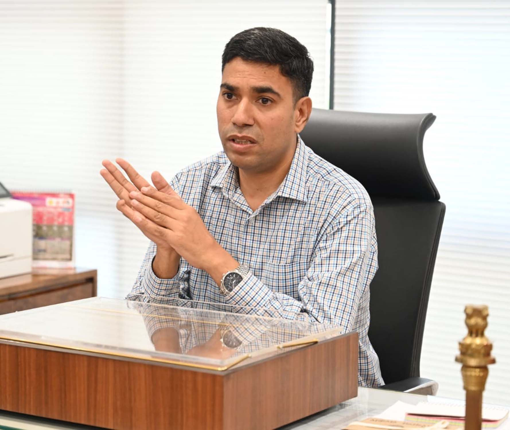 नगर निगम गुरुग्राम के आयुक्त प्रदीप दहिया।