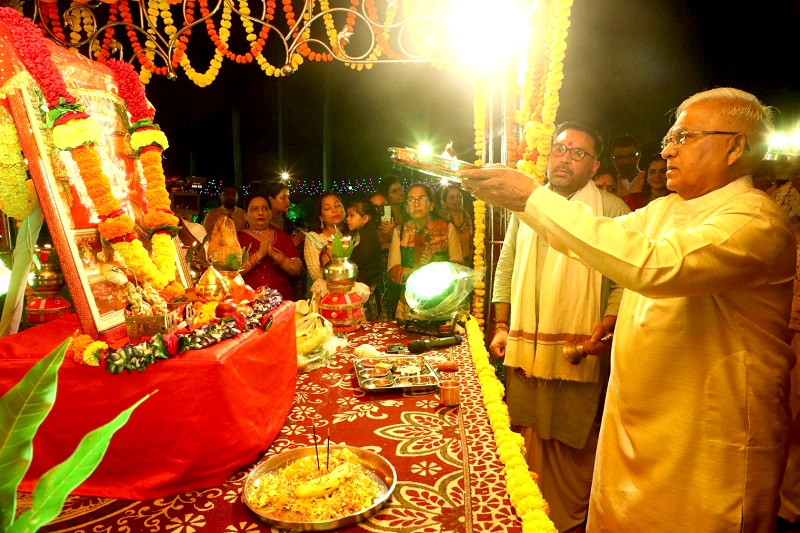 राजभवन में नवरात्रि पर्व का आयोजन राजभवन में नवरात्रि पर्व का आयोजन