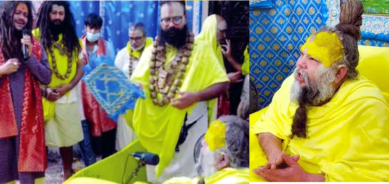 संत प्रेमानंद महाराज के दर्शन कर आशीर्वाद लेते भजन गायक हंसराज रघुवंशी। संत प्रेमानंद महाराज के दर्शन कर आशीर्वाद लेते भजन गायक हंसराज रघुवंशी।
