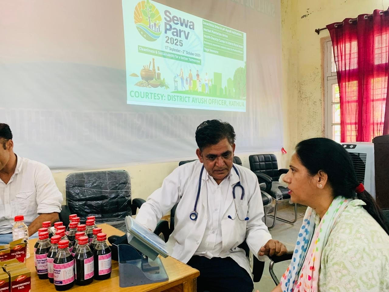 AYUSH organised health check-up and free medicine distribution camp in Keedhiyan AYUSH organised health check-up and free medicine distribution camp in Keedhiyan